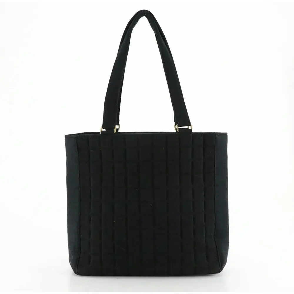 Authenticated Chanel Black Chocolate Bar Tote